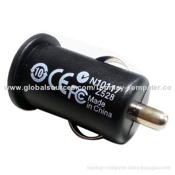 Mini Car Charger with USB A Type, 5V Output